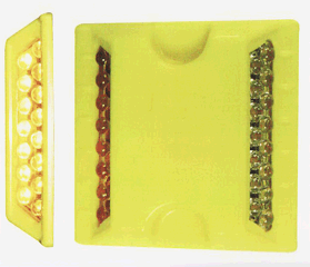 Imagen de la patente MODELO INDUSTRIAL DE ACCESORIO DELIMITADOR DE PAVIMENTO EN CARRETERA CON ESFERICOS REFLECTANTES DE ONDAS LUMINOSAS.