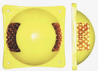 Imagen de la patente MODELO INDUSTRIAL DE BOYA REDUCTORA DE VELOCIDAD CON ACCESORIOS ESFERICOS REFLECTANTES DE ONDAS LUMINOSAS.