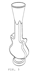 Imagen de la patente MODELO INDUSTRIAL DE ENVASE YARDA TIPO GUITARRA ELECTRICA.