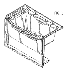 Imagen de la patente MODELO INDUSTRIAL DE TINA PARA BAÑO.