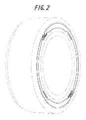 Imagen de la patente MODELO INDUSTRIAL DE LA PARTE LATERAL DE UN NEUMATICO.