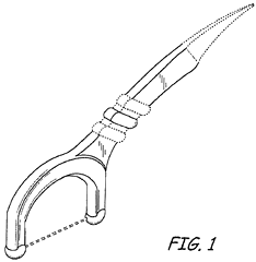 Imagen de la patente MODELO INDUSTRIAL DE PORCION DE PALILLO CON HILO DENTAL.