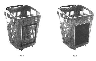 Imagen de la patente MODELO INDUSTRIAL DE CESTA CON AGARRADERA.
