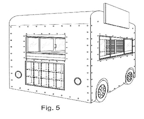 Imagen de la patente MODELO INDUSTRIAL DE CARRO EXPENDEDOR DE PRODUCTOS.