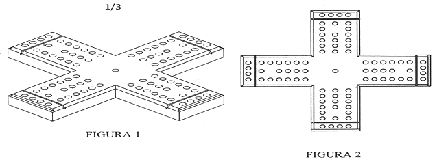 Imagen de la patente MODELO INDUSTRIAL DE TABLERO PARA JUEGO
