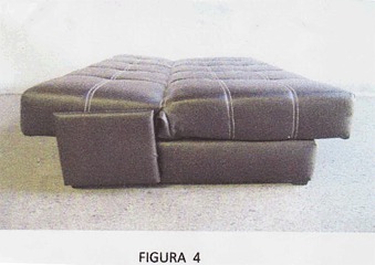 Imagen de la patente MODELO INDUSTRIAL DE SOFA CAMA