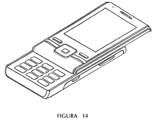 Imagen de la patente MODELO INDUSTRIAL DE TELEFONO MOVIL.