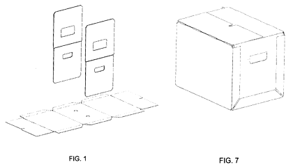 Imagen de la patente MODELO INDUSTRIAL DE CAJA DE TRES PARTES.