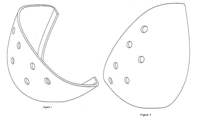 Imagen de la patente MODELO INDUSTRIAL DE PUNTERA PARA ZAPATO.