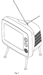 Imagen de la patente MODELO INDUSTRIAL DE TELEVISION.