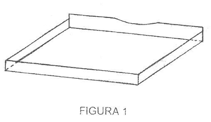 Imagen de la patente MODELO INDUSTRIAL DE CHAROLA MULTIUSOS.