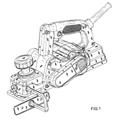 Imagen de la patente MODELO INDUSTRIAL DE CEPILLADORA.