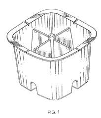 Imagen de la patente MODELO INDUSTRIAL DE CESTO PARA BASURA.