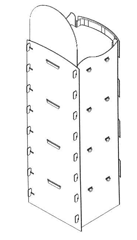 Imagen de la patente MODELO INDUSTRIAL DE ESTANTE.