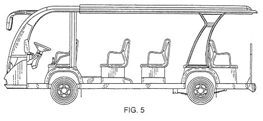 Imagen de la patente MODELO INDUSTRIAL DE VEHICULO ELECTRICO.