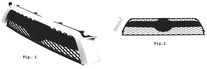 Imagen de la patente MODELO INDUSTRIAL DE PARRILLA FRONTAL PARA AUTOMOVIL.