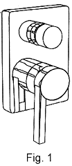 Imagen de la patente MODELO INDUSTRIAL DE MONOMANDO DE EMPOTRAR PARA REGADERA Y TINA.