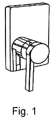 Imagen de la patente MODELO INDUSTRIAL DE MONOMANDO DE EMPOTRAR PARA REGADERA O TINA.