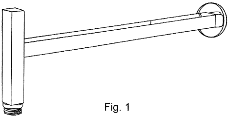 Imagen de la patente MODELO INDUSTRIAL DE BRAZO HORIZONTAL PARA REGADERA.