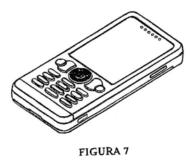 Imagen de la patente MODELO INDUSTRIAL DE TELEFONO MOVIL.