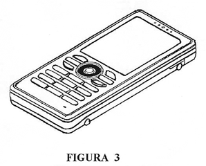 Imagen de la patente MODELO INDUSTRIAL DE TELEFONO MOVIL.