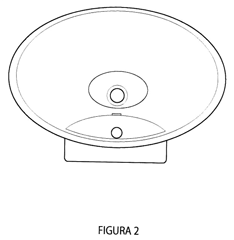 Imagen de la patente MODELO INDUSTRIAL DE LAVABO.