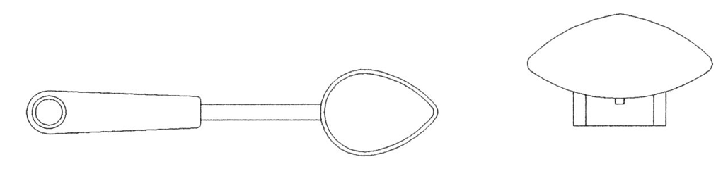 Imagen de la patente MODELO INDUSTRIAL DE CUCHARA PARA JUGUETE.