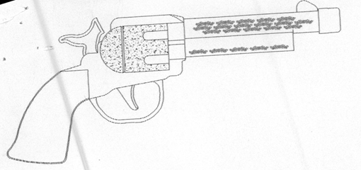 Imagen de la patente MODELO INDUSTRIAL DE RIFLE PARA JUGUETE.