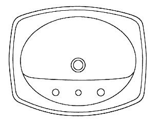 Imagen de la patente MODELO INDUSTRIAL DE LAVABO DE SOBREPONER.