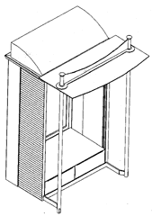 Imagen de la patente MODELO INDUSTRIAL DE KIOSCO PARA BOLEROS.