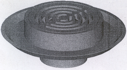 Imagen de la patente MODELO INDUSTRIAL DE COLADERA PARA PISO DE EXTERIORES.
