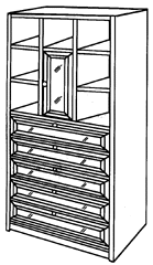 Imagen de la patente MODELO INDUSTRIAL DE ARMARIO.