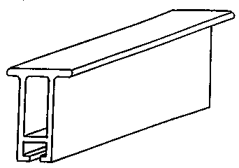 Imagen de la patente  MODELO INDUSTRIAL DE PERFIL DE REFUERZO PARA LA FABRICACION DE PUERTAS Y VENTANAS CORREDIZAS