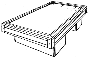 Imagen de la patente MODELO INDUSTRIAL DE MESA DE BILLAR