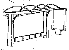 Imagen de la patente MODELO INDUSTRIAL DE PARADERO DE AUTOBUS