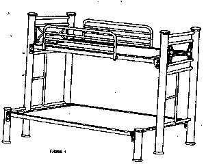 Imagen de la patente MODELO INDUSTRIAL DE CAMA Y LITERA