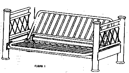 Imagen de la patente MODELO INDUSTRIAL DE SOFA CAMA Y LITERA