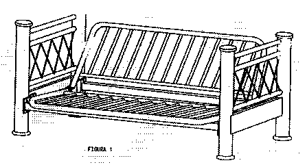 Imagen de la patente MODELO INDUSTRIAL DE SOFA CAMA