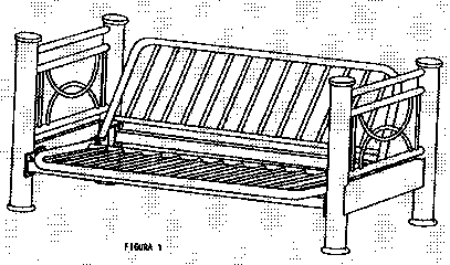 Imagen de la patente MODELO INDUSTRIAL DE SOFA CAMA