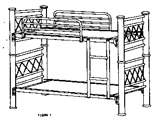 Imagen de la patente MODELO INDUSTRIAL DE CAMA Y LITERA