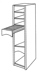 Imagen de la patente MODELO INDUSTRIAL DE ARMARIO PARA PANTALONES