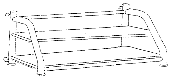 Imagen de la patente MODELO INDUSTRIAL DE LIBRERO COLGANTE