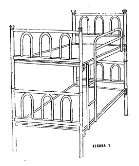 Imagen de la patente MODELO INDUSTRIAL DE LITERA CON ESCALERA