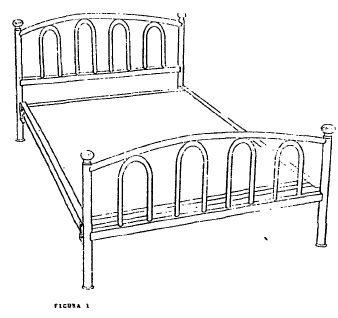 Imagen de la patente MODELO INDUSTRIAL DE CABECERA Y RODAPIE PARA CAMA