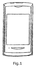 Imagen de la patente MODELO INDUSTRIAL DE TELEFONO MOVIL.