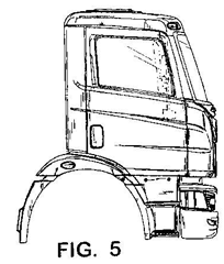 Imagen de la patente MODELO INDUSTRIAL DE CABINA DIURNA DE TECHO PLANO PARA CAMION.