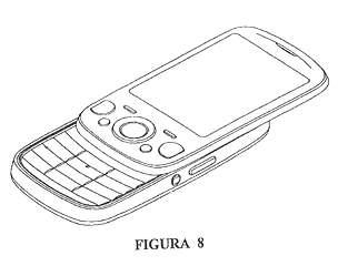 Imagen de la patente MODELO INDUSTRIAL DE TELEFONO MOVIL.