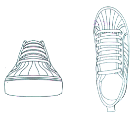 Imagen de la patente MODELO INDUSTRIAL DE ZAPATO