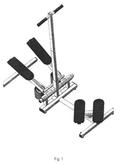Imagen de la patente MODELO INDUSTRIAL DE APARATO DOBLE PARA EJERCICIOS