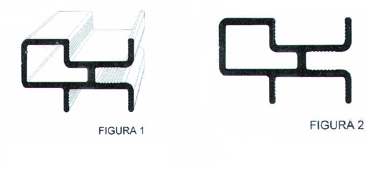 Imagen de la patente MODELO INDUSTRIAL DE PERFIL DE CERCO PARA CANCEL DE BAÑO